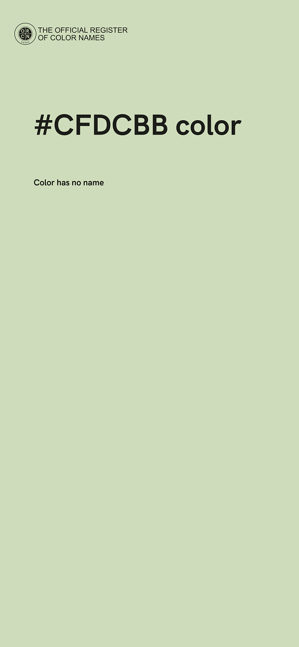 #CFDCBB color image