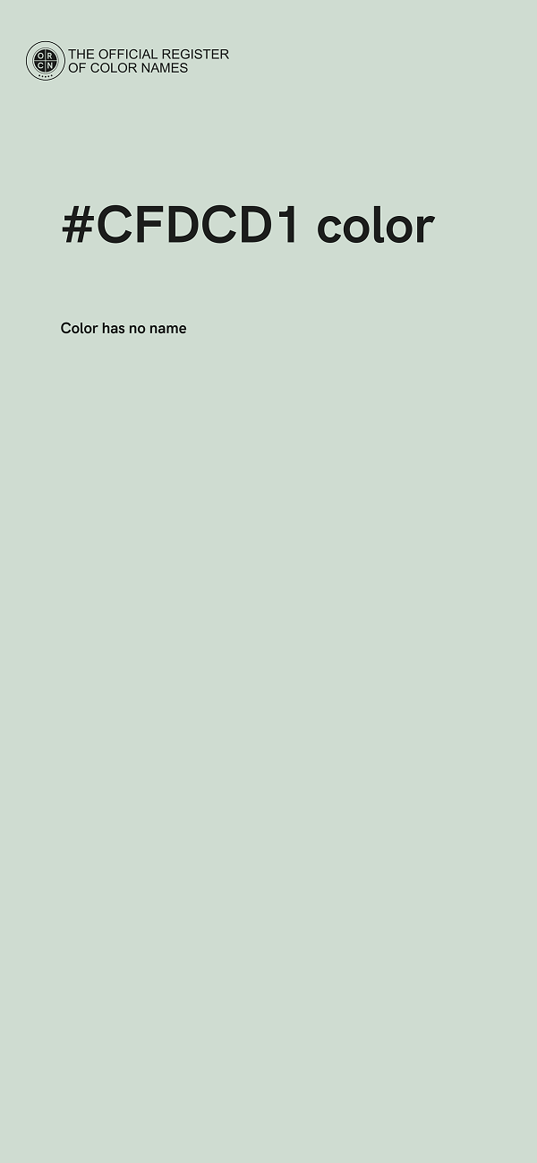 #CFDCD1 color image