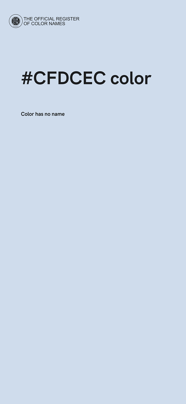#CFDCEC color image