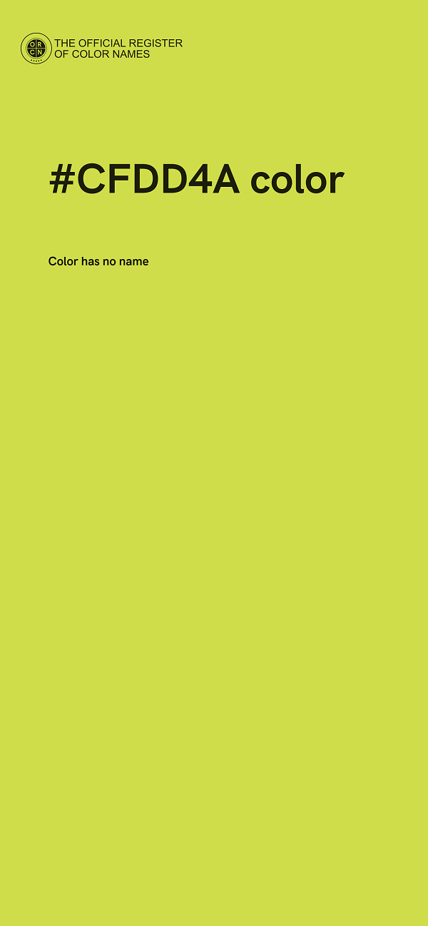 #CFDD4A color image