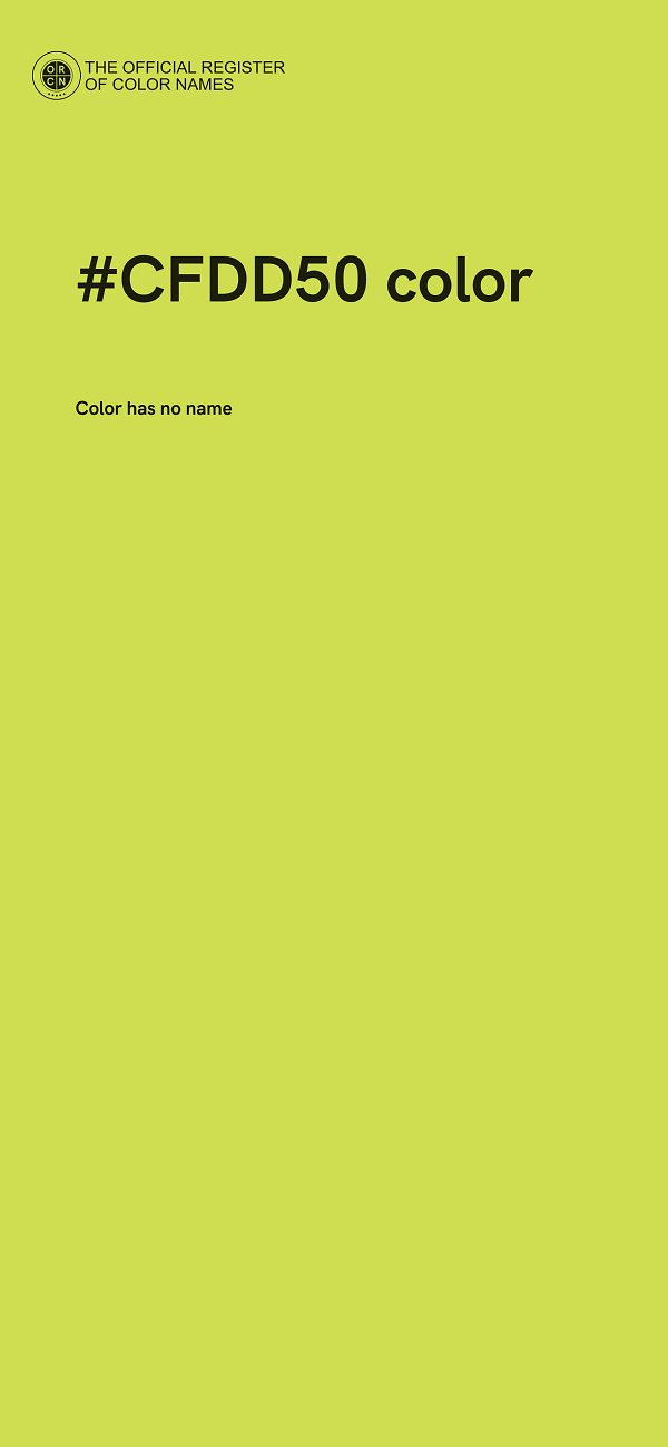 #CFDD50 color image