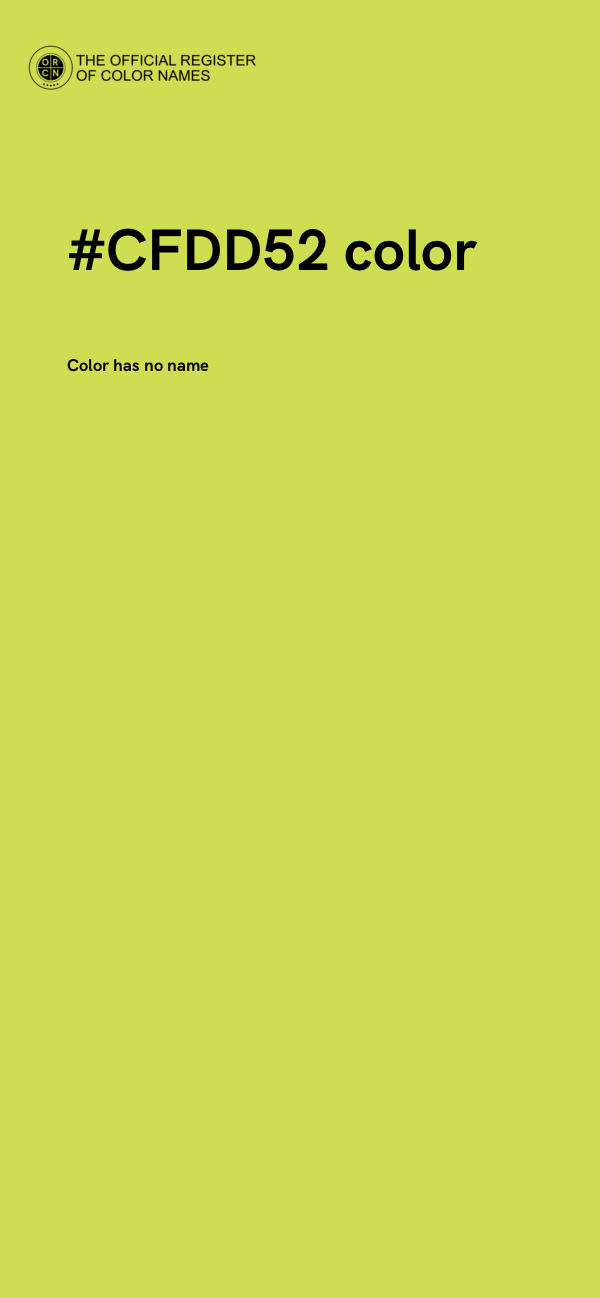 #CFDD52 color image