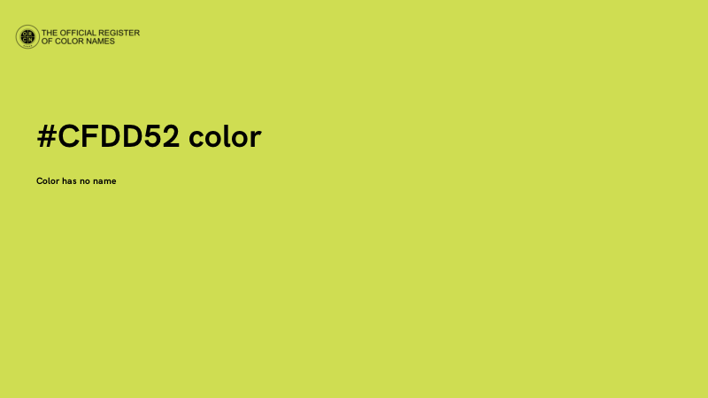 #CFDD52 color image