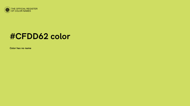 #CFDD62 color image
