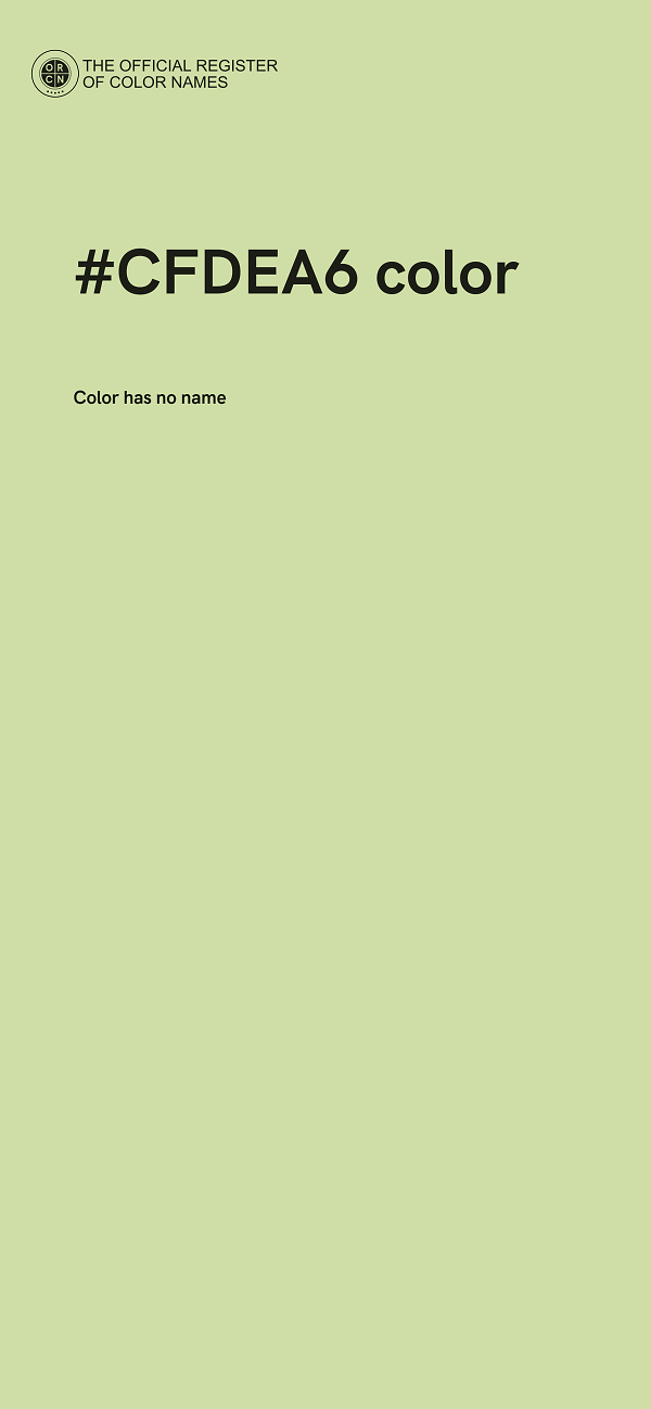 #CFDEA6 color image