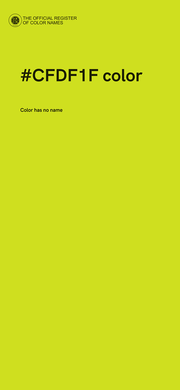 #CFDF1F color image