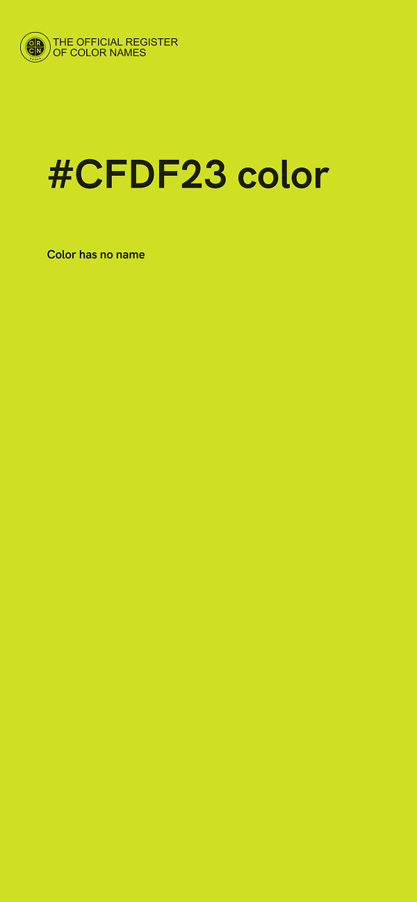 #CFDF23 color image