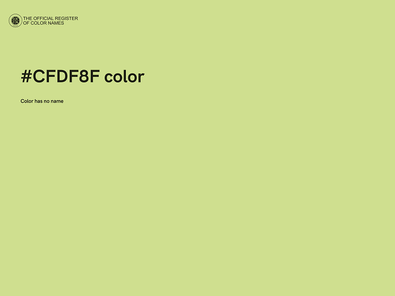 #CFDF8F color image