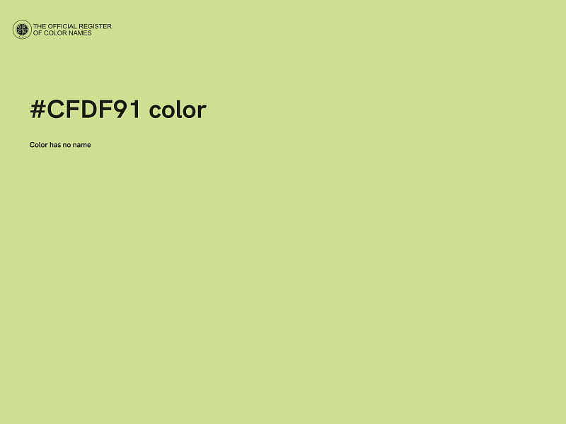 #CFDF91 color image