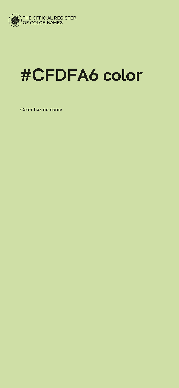 #CFDFA6 color image