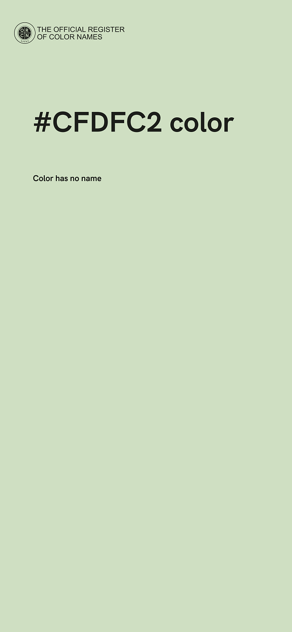#CFDFC2 color image