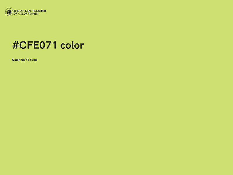 #CFE071 color image