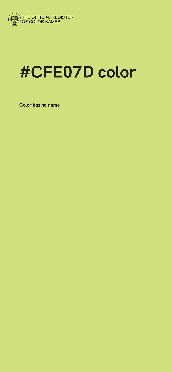 #CFE07D color image