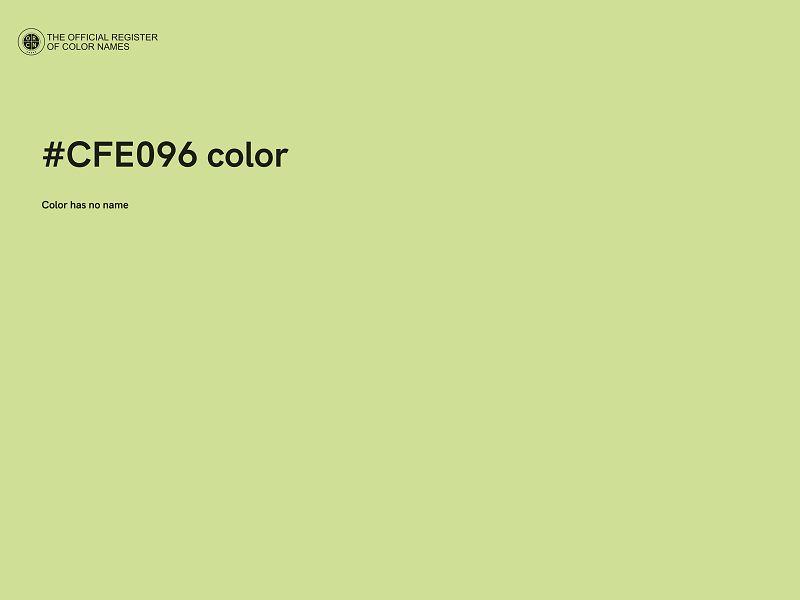 #CFE096 color image