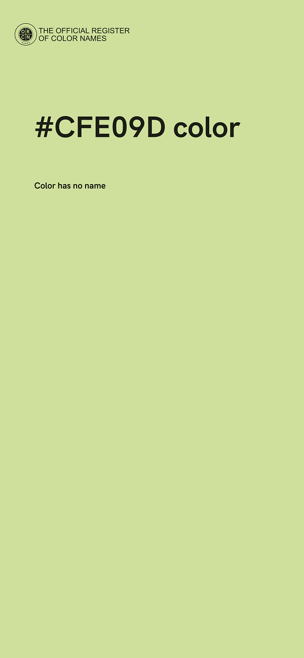 #CFE09D color image