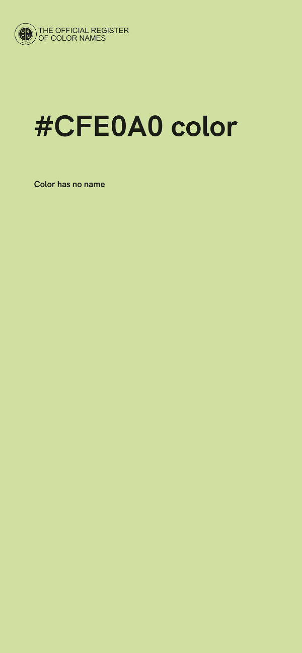 #CFE0A0 color image