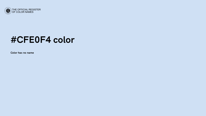 #CFE0F4 color image
