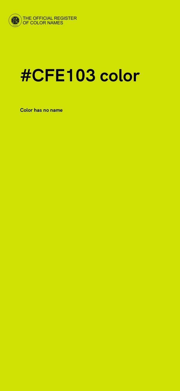 #CFE103 color image