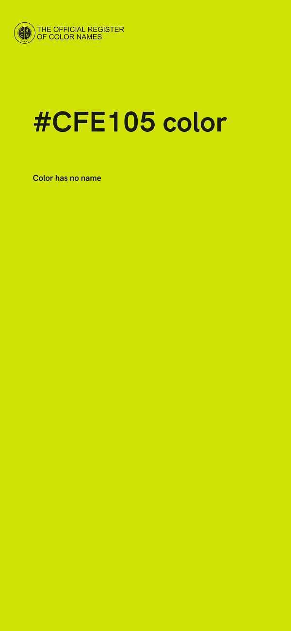 #CFE105 color image