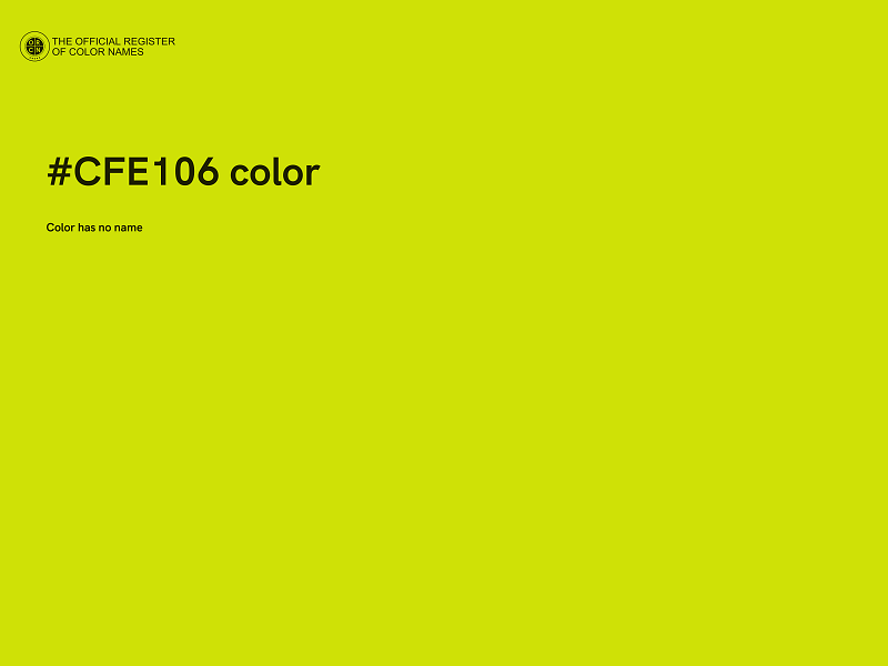 #CFE106 color image