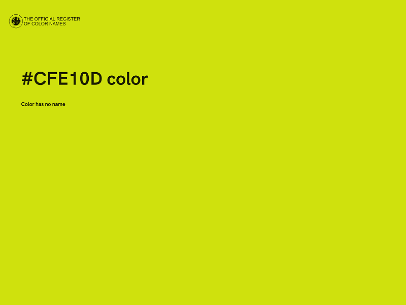 #CFE10D color image