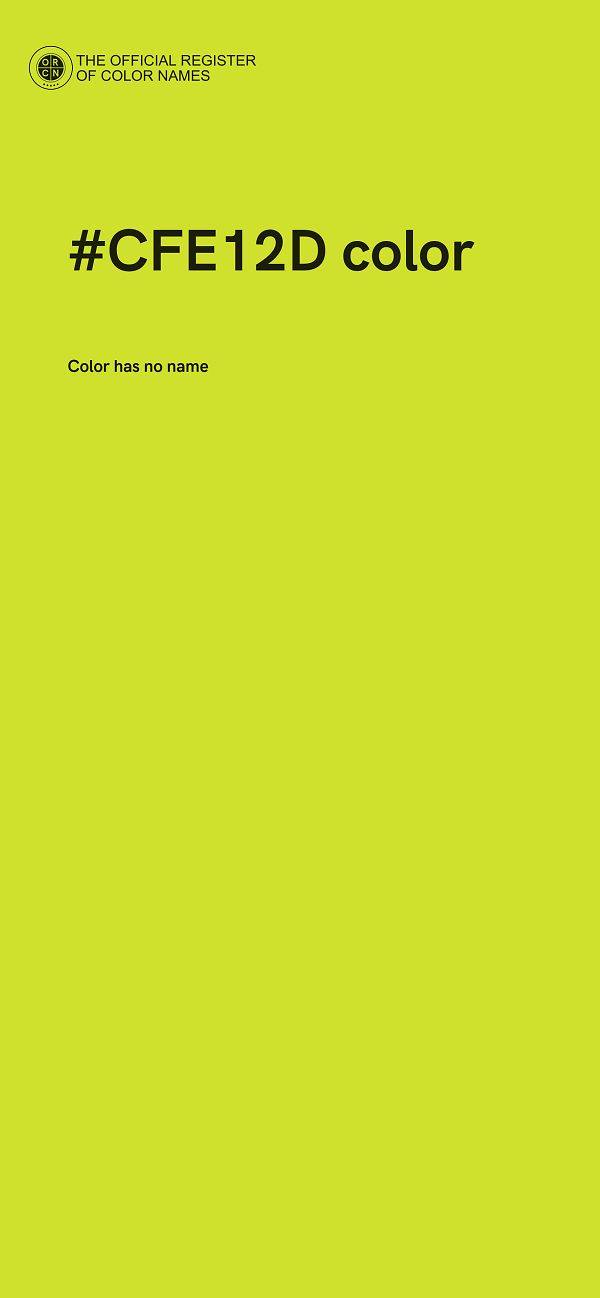 #CFE12D color image