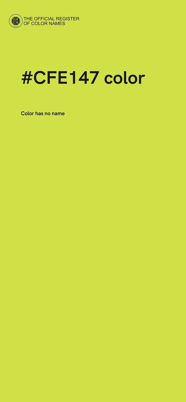 #CFE147 color image