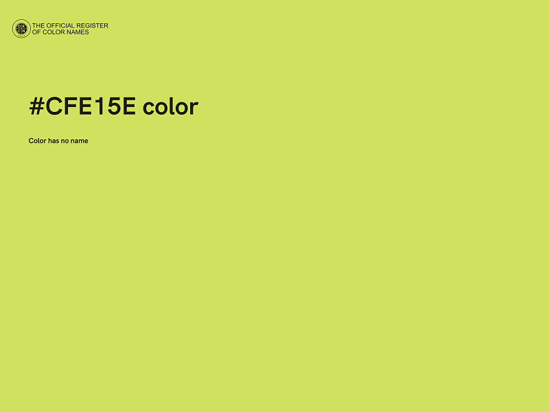 #CFE15E color image
