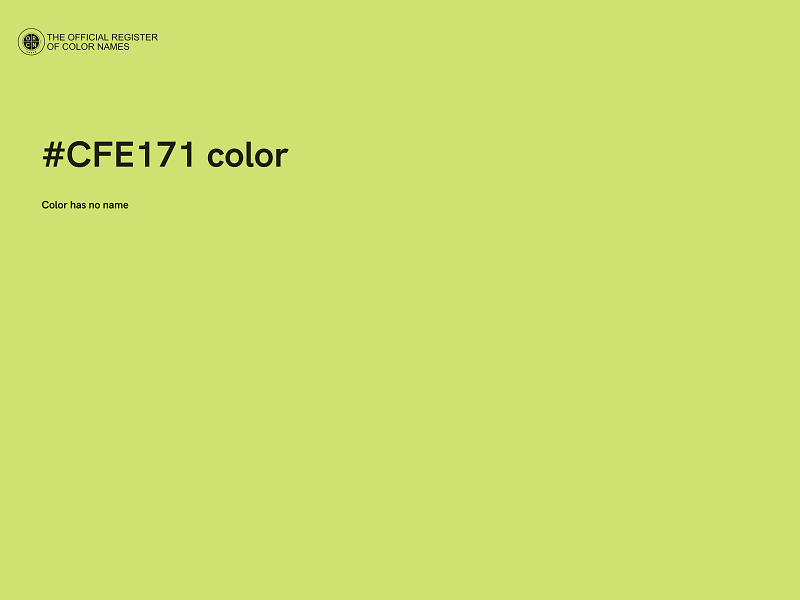 #CFE171 color image