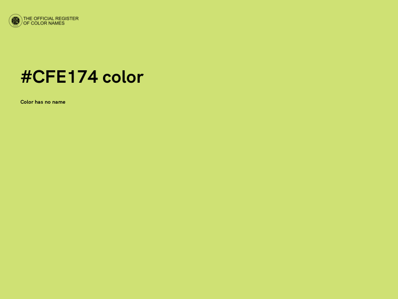 #CFE174 color image