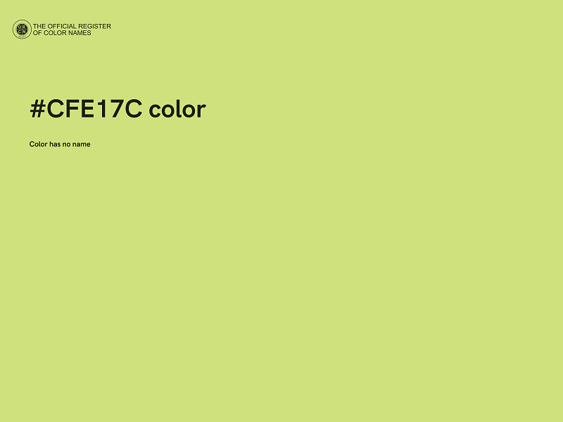 #CFE17C color image