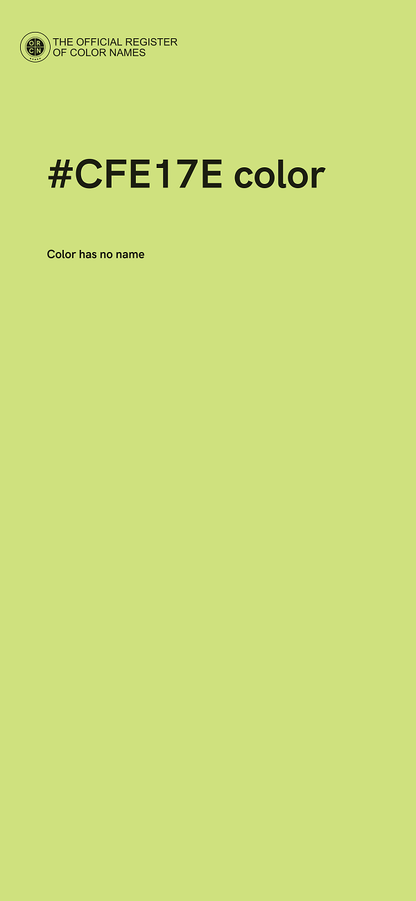 #CFE17E color image