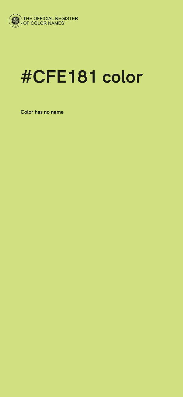 #CFE181 color image