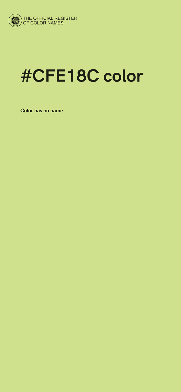 #CFE18C color image