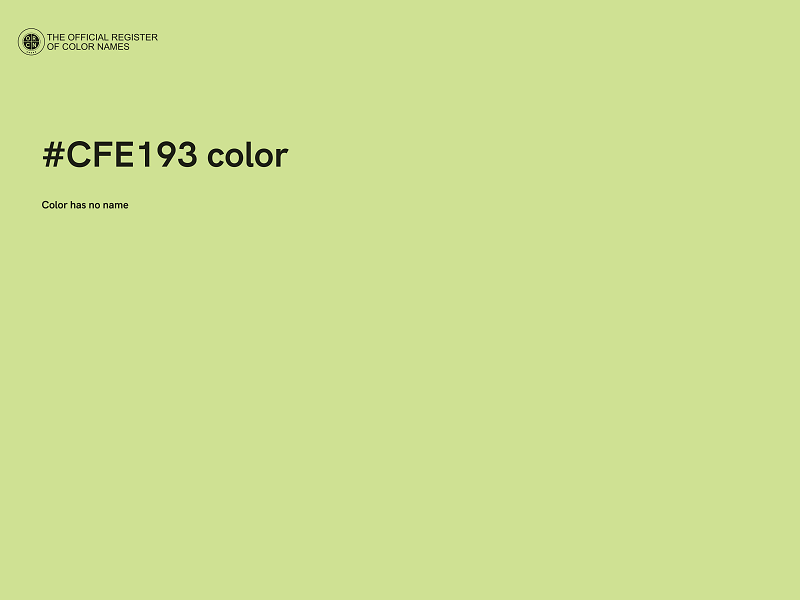 #CFE193 color image