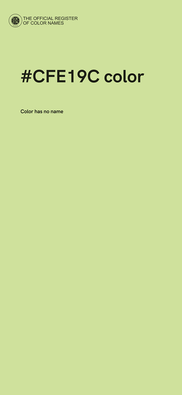 #CFE19C color image