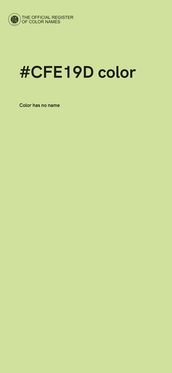 #CFE19D color image