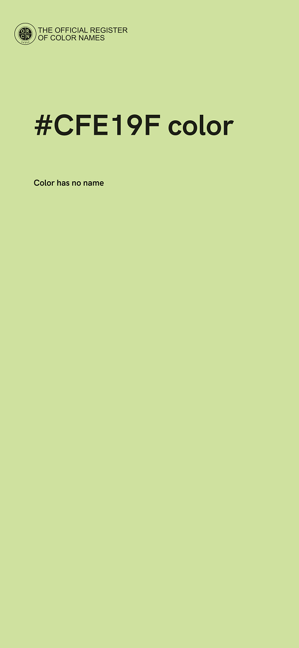 #CFE19F color image