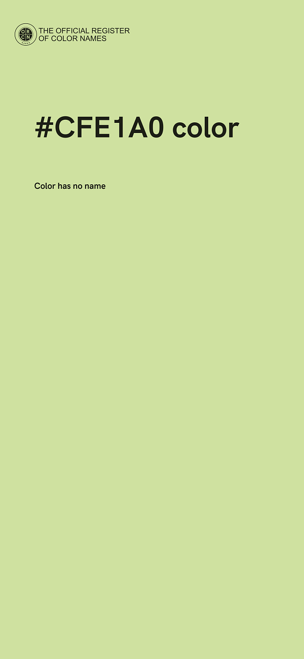 #CFE1A0 color image