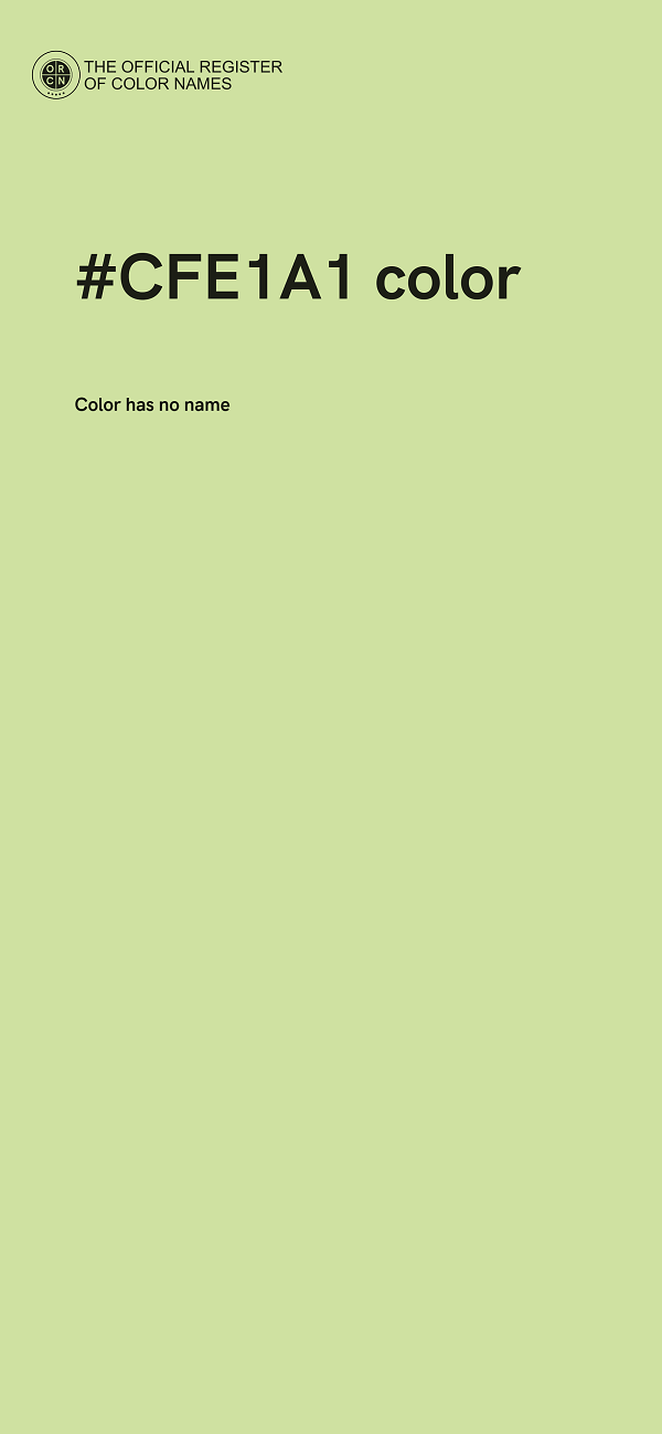 #CFE1A1 color image
