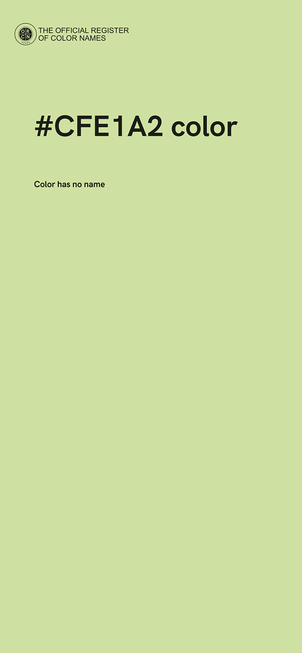 #CFE1A2 color image