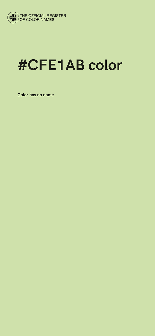 #CFE1AB color image