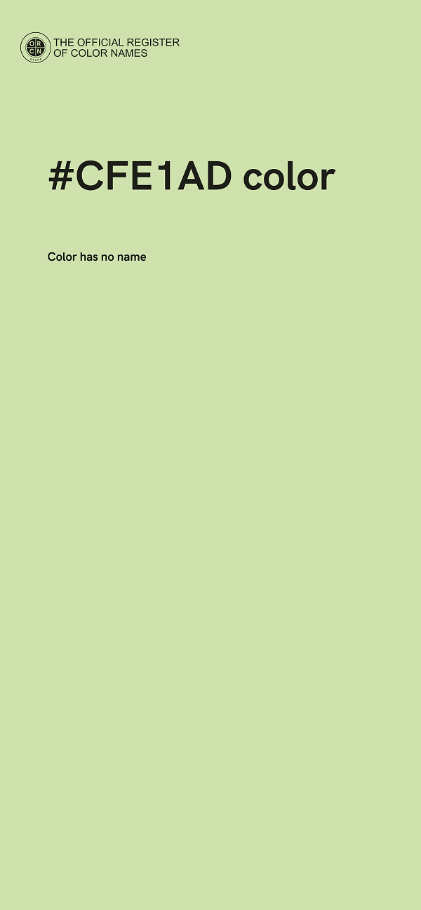#CFE1AD color image