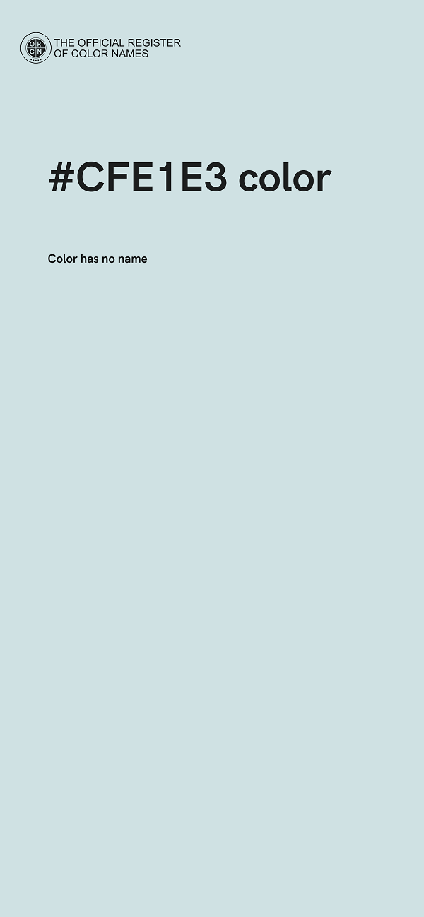 #CFE1E3 color image