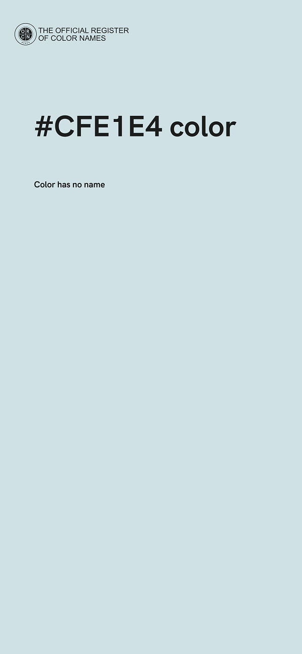 #CFE1E4 color image