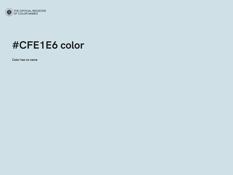 #CFE1E6 color image