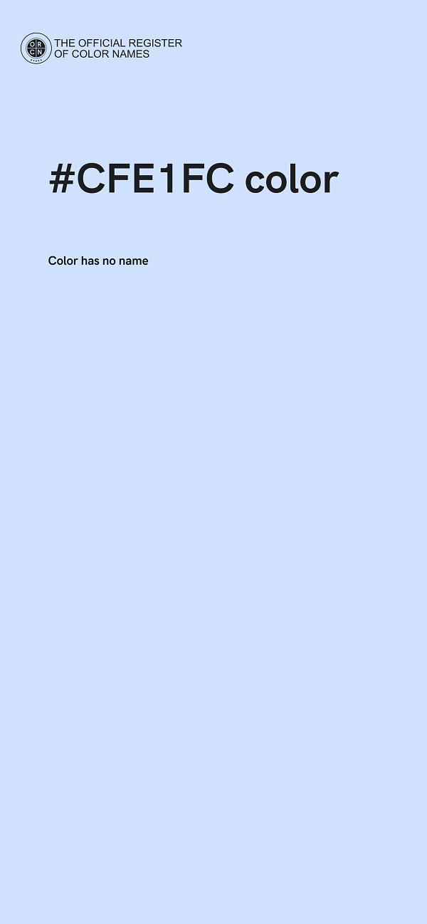 #CFE1FC color image