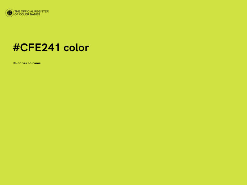 #CFE241 color image