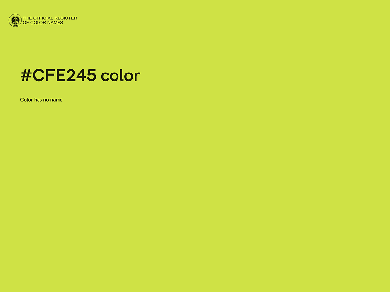 #CFE245 color image