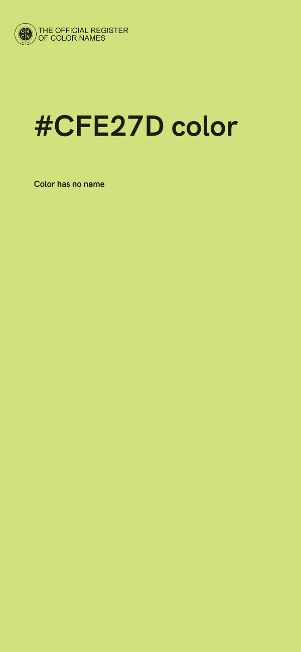 #CFE27D color image